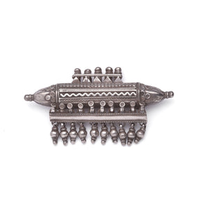 Old Tribal Silver Amulet from Rajasthan - 19thC