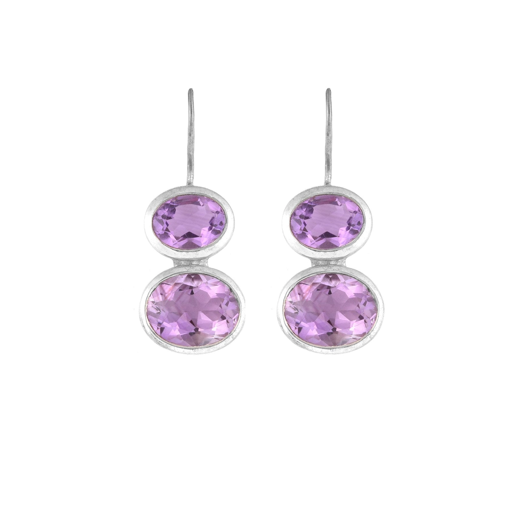 Silver & Amethyst Earrings