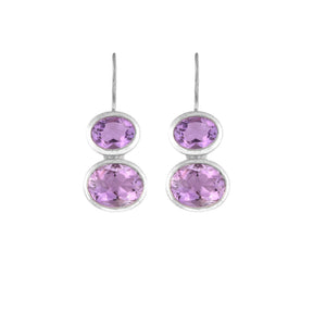 Silver & Amethyst Earrings