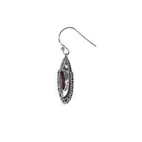 Silver and Labradorite Earrings - From Rajasthan