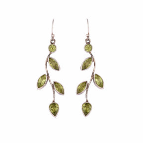 Silver and Peridot Earrings - From Rajasthan