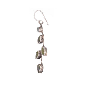 Silver and Peridot Earrings - From Rajasthan