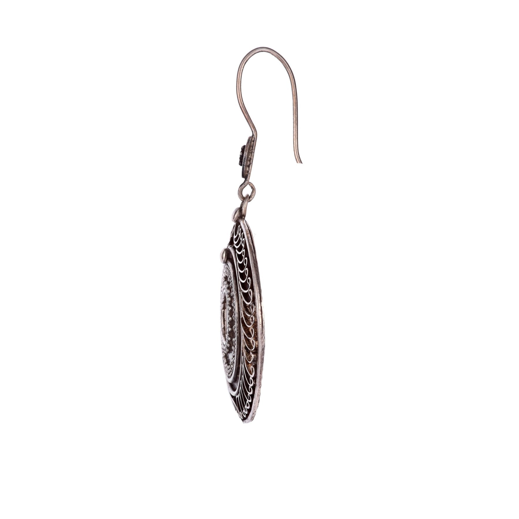 Silver Tribal Earrings