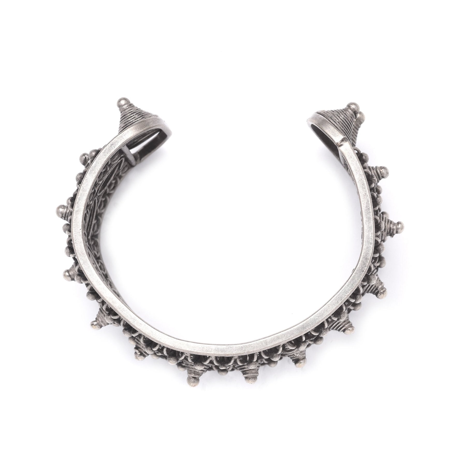 White Metal Miao Tribal Cuff