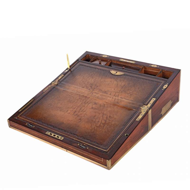 Anglo Indian Rosewood Writing Slope - 19thC