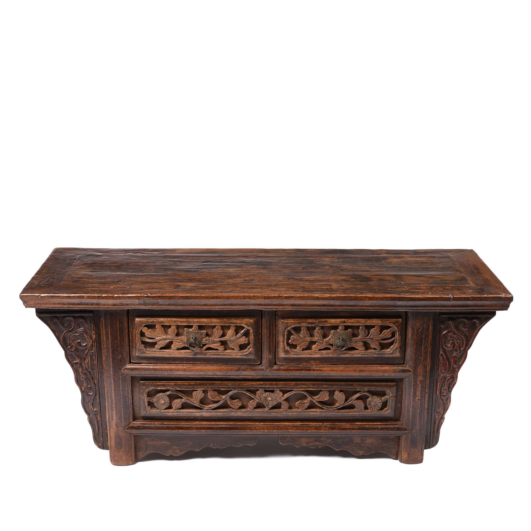 Elm and Poplar Kang Table From Shanxi  - 19thC