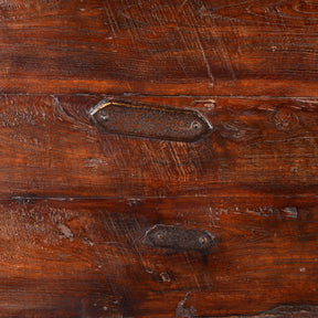 Carved Lacquered Teak Dowry Chest  - Majus From Kutch