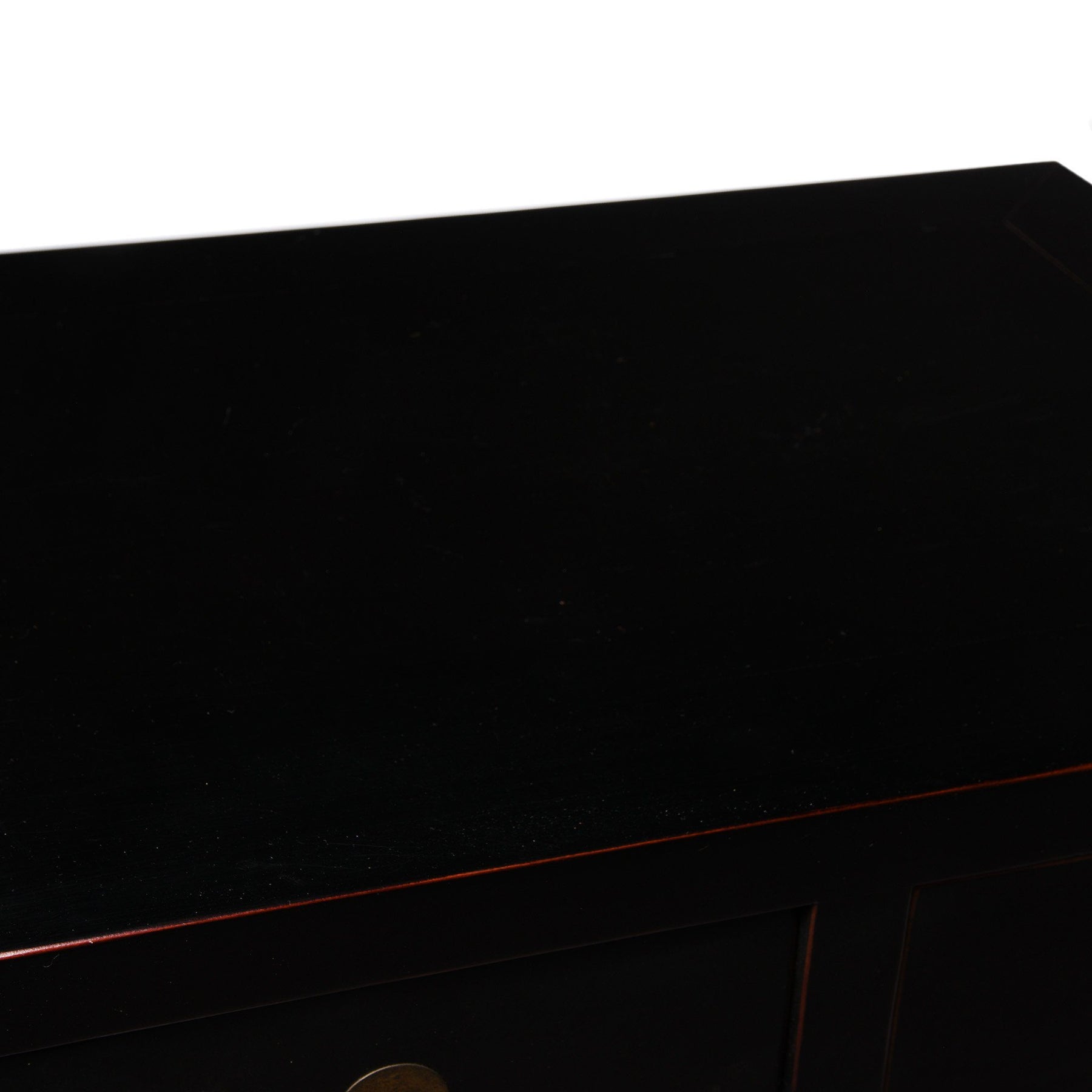 Chinese Black Lacquer Side Cabinet