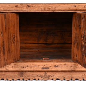 Low Chinese Kang Cabinet From Gansu - 19thC