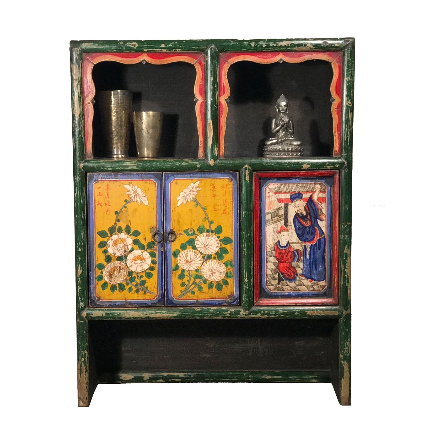 Painted Mongolian Cabinet - 19thC