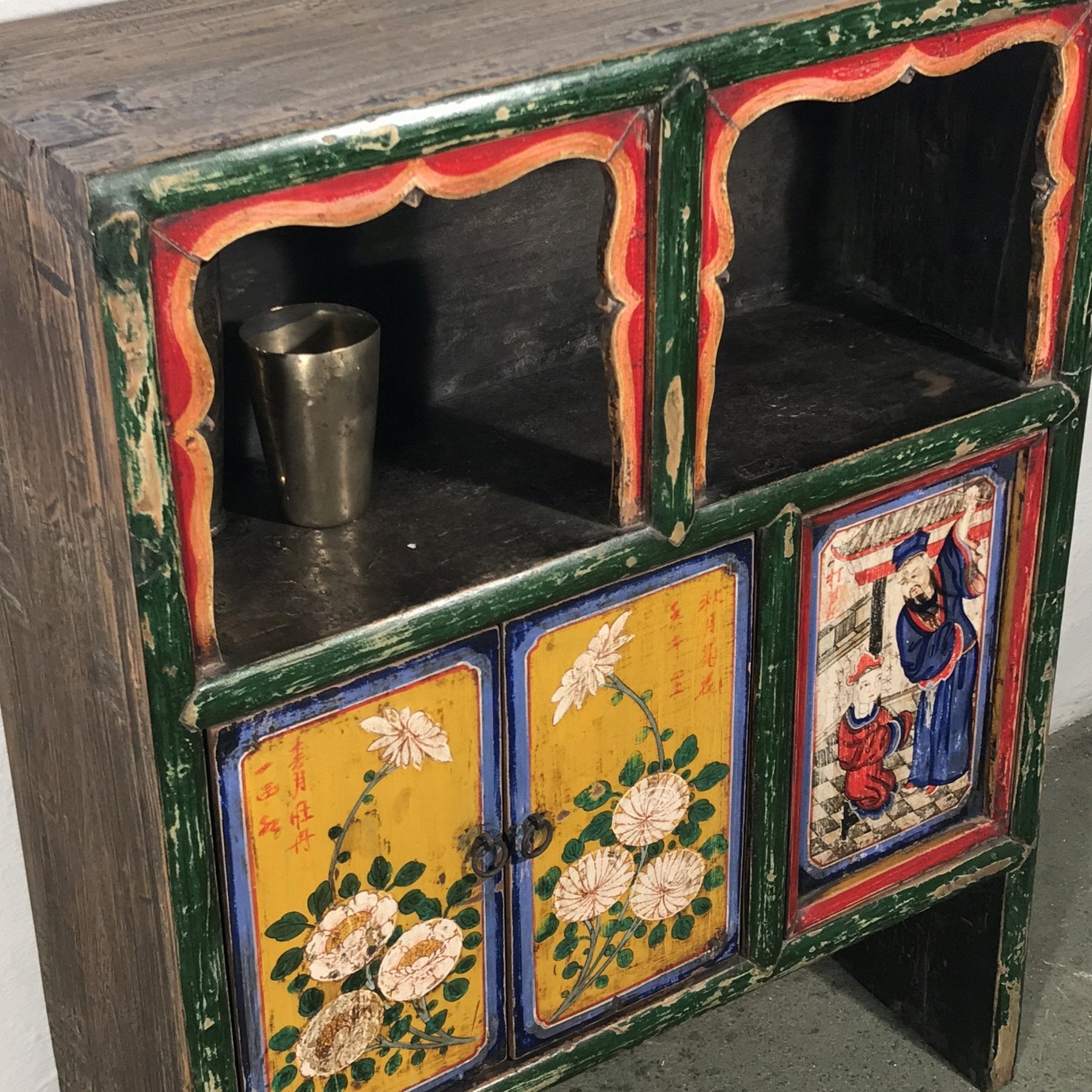 Painted Mongolian Cabinet - 19thC