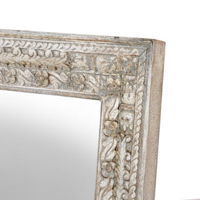 Carved Mango Wood Mirror