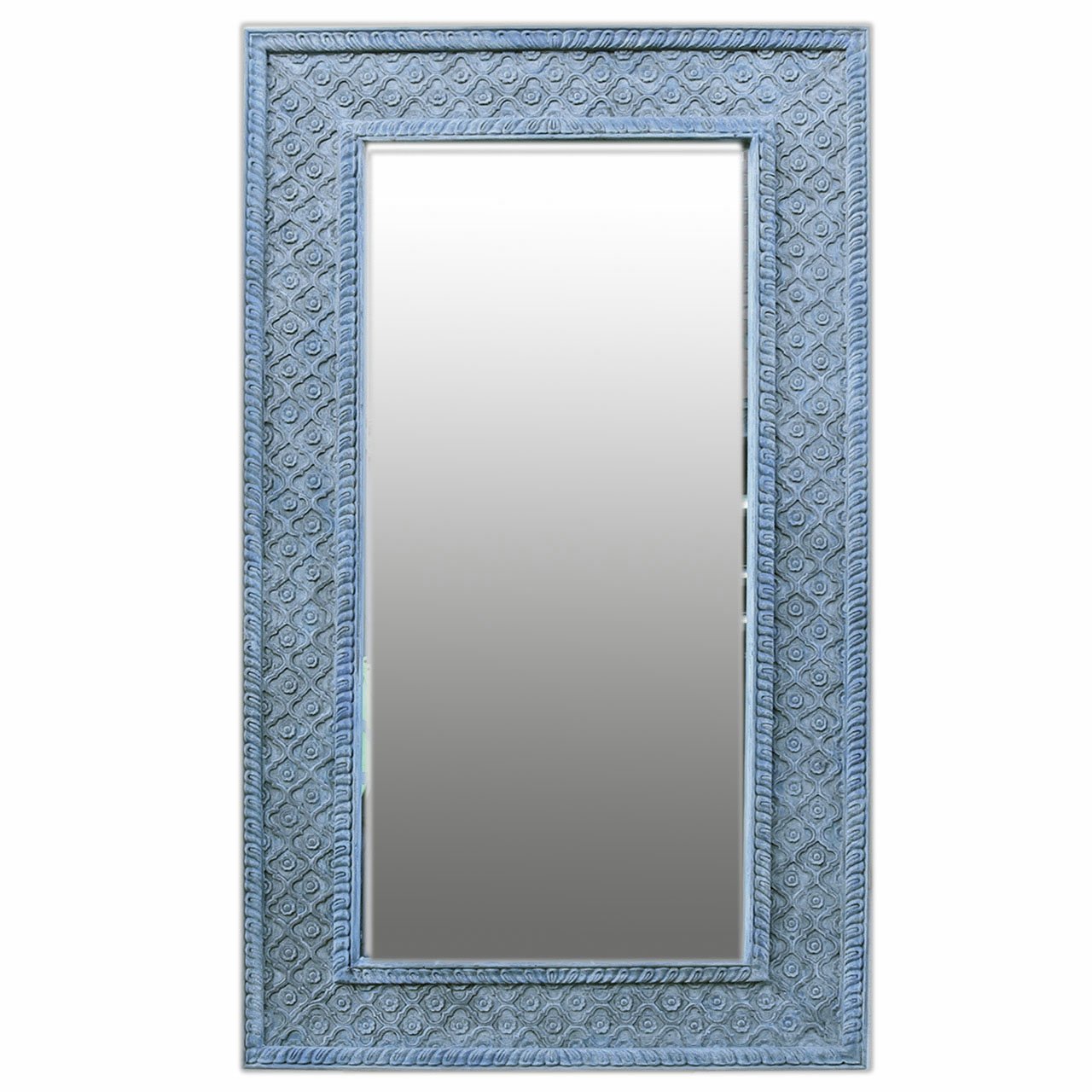 Carved Mango Wood Mughal Design Mirror