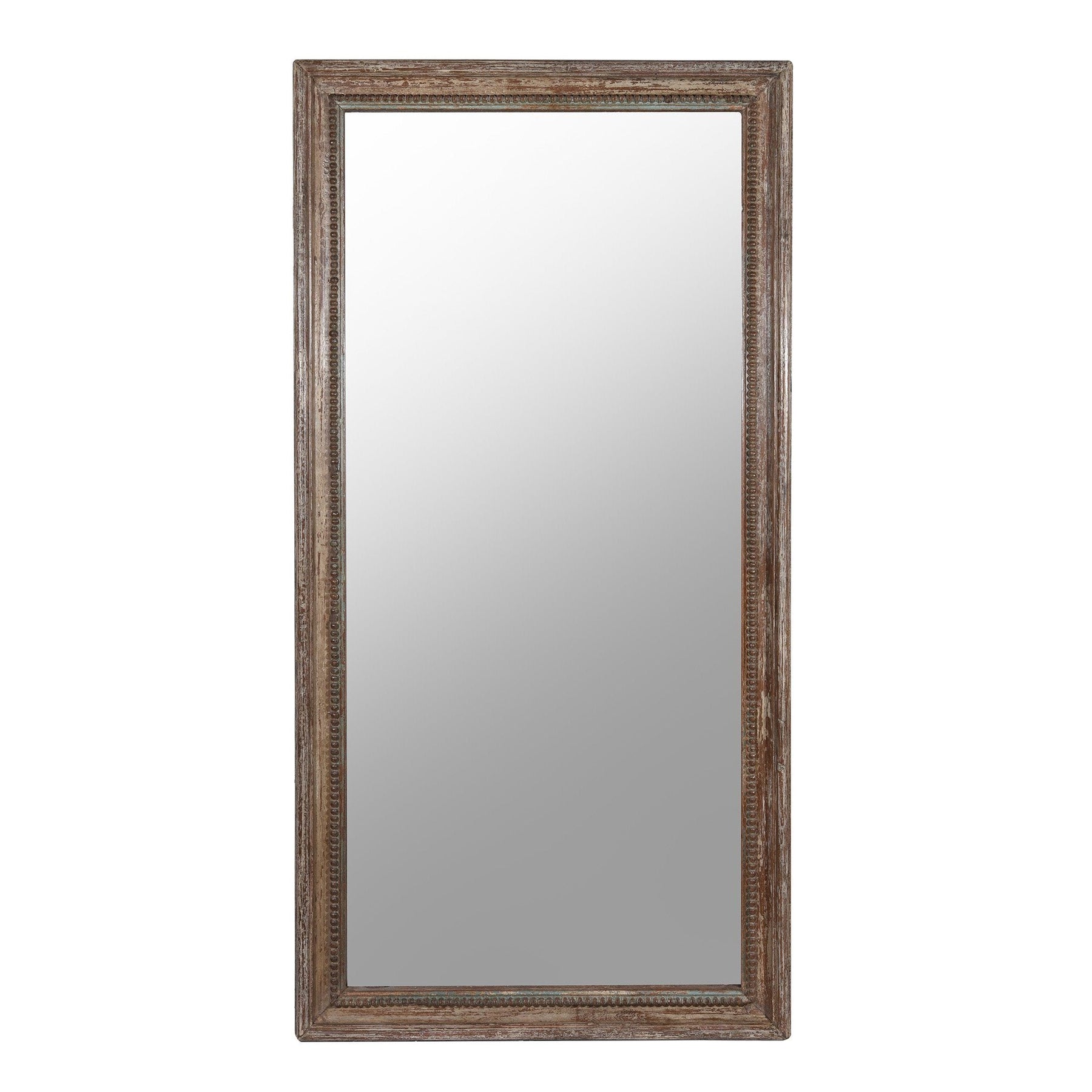 Indian Mirror Made From An Old Teak Window - 19ThC