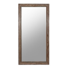 Indian Mirror Made From An Old Teak Window - 19ThC