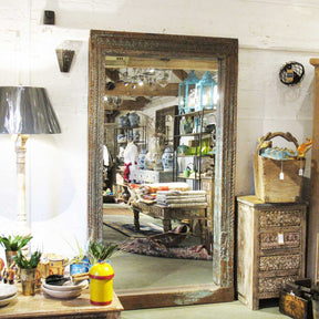 Mirror Made From An Old Indian Door - 19thC (120 x 200cm)