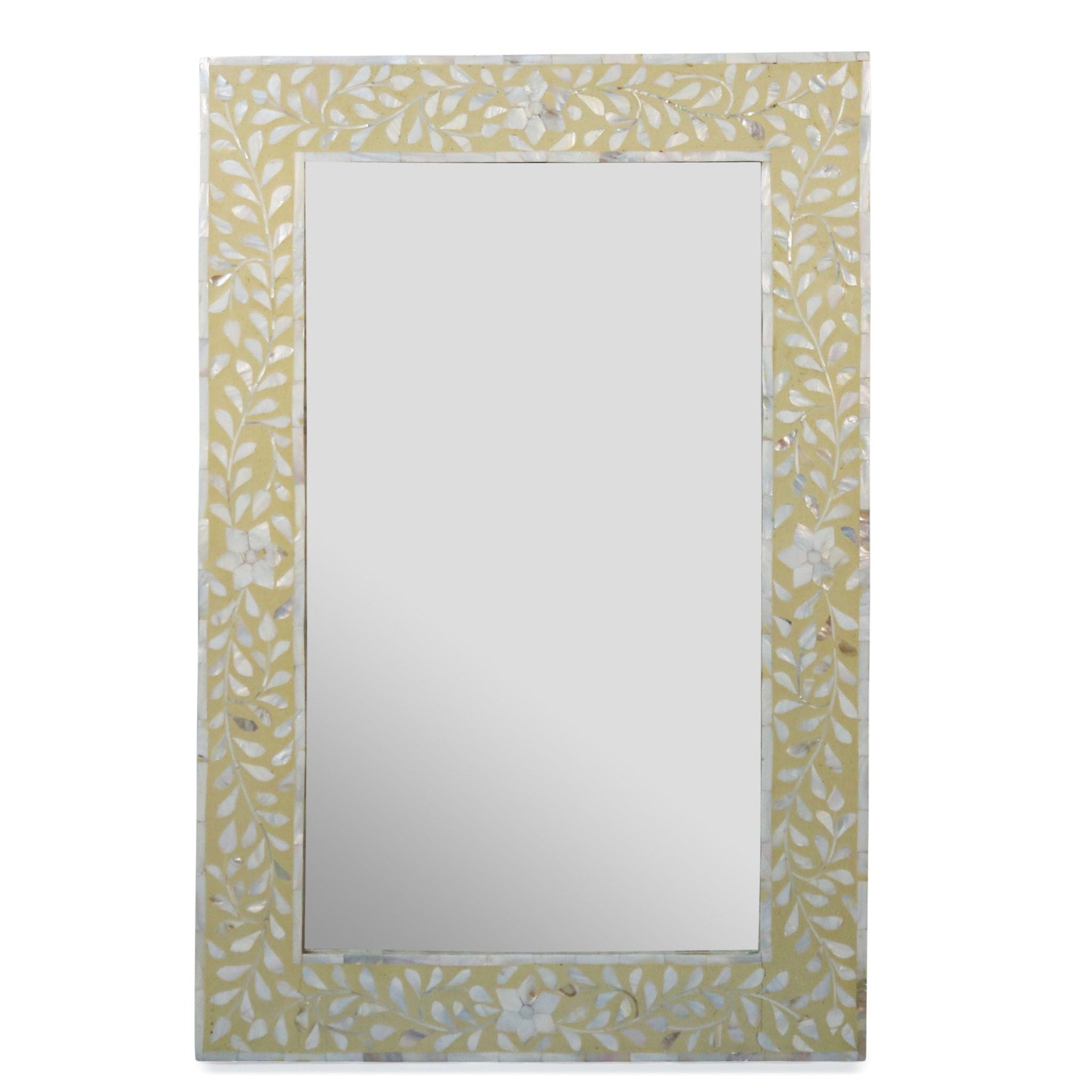 Mirror with Mother of Pearl  Inlay