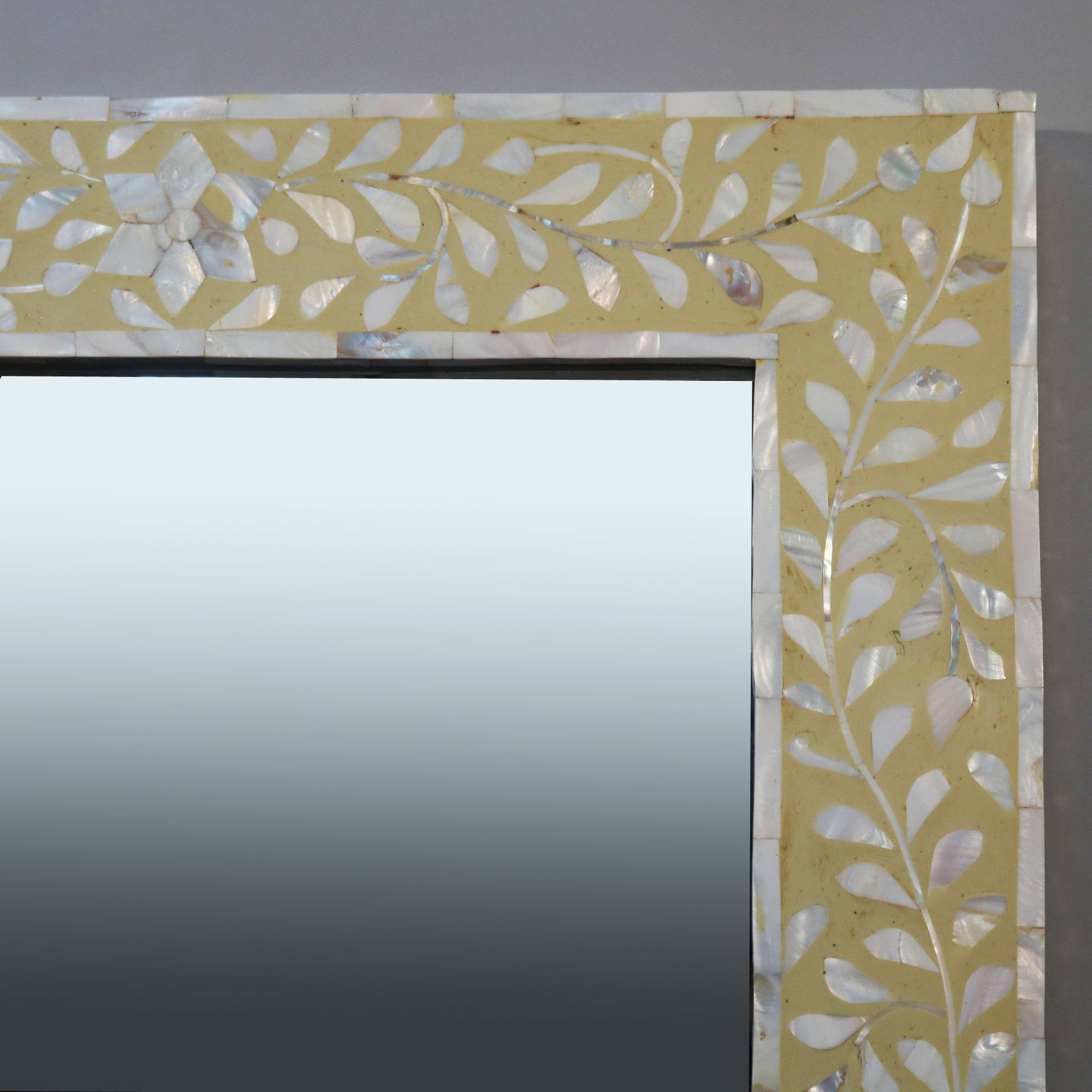 Mirror with Mother of Pearl  Inlay