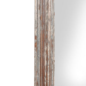 Old Indian Carved Teak Mirror - 19thC