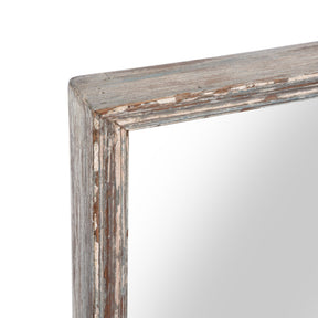 Old Indian Carved Teak Mirror - 19thC