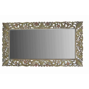 Painted Indian Mirror Made From Mango Wood
