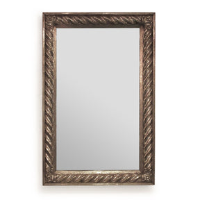 Regency Style Sterling Silver Covered Mirror from Udaipur