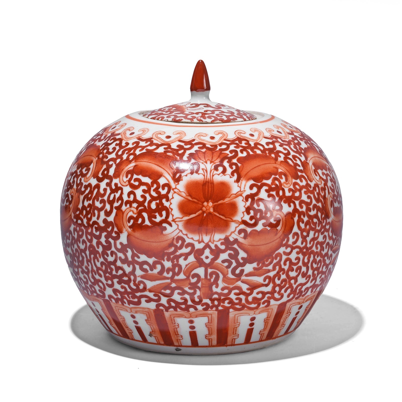 Kangxi Period Porcelain Rice Jar With Lid