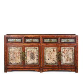 Painted Mongolian Sideboard - 19th Century