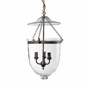 Glass Hundi Lantern With 3 Way Fitting