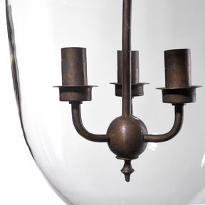 Glass Hundi Lantern With 3 Way Fitting