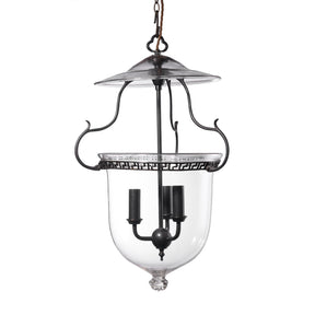 Rare Glass Hundi Lamp With 3 Way Fitting - Mid 19thC