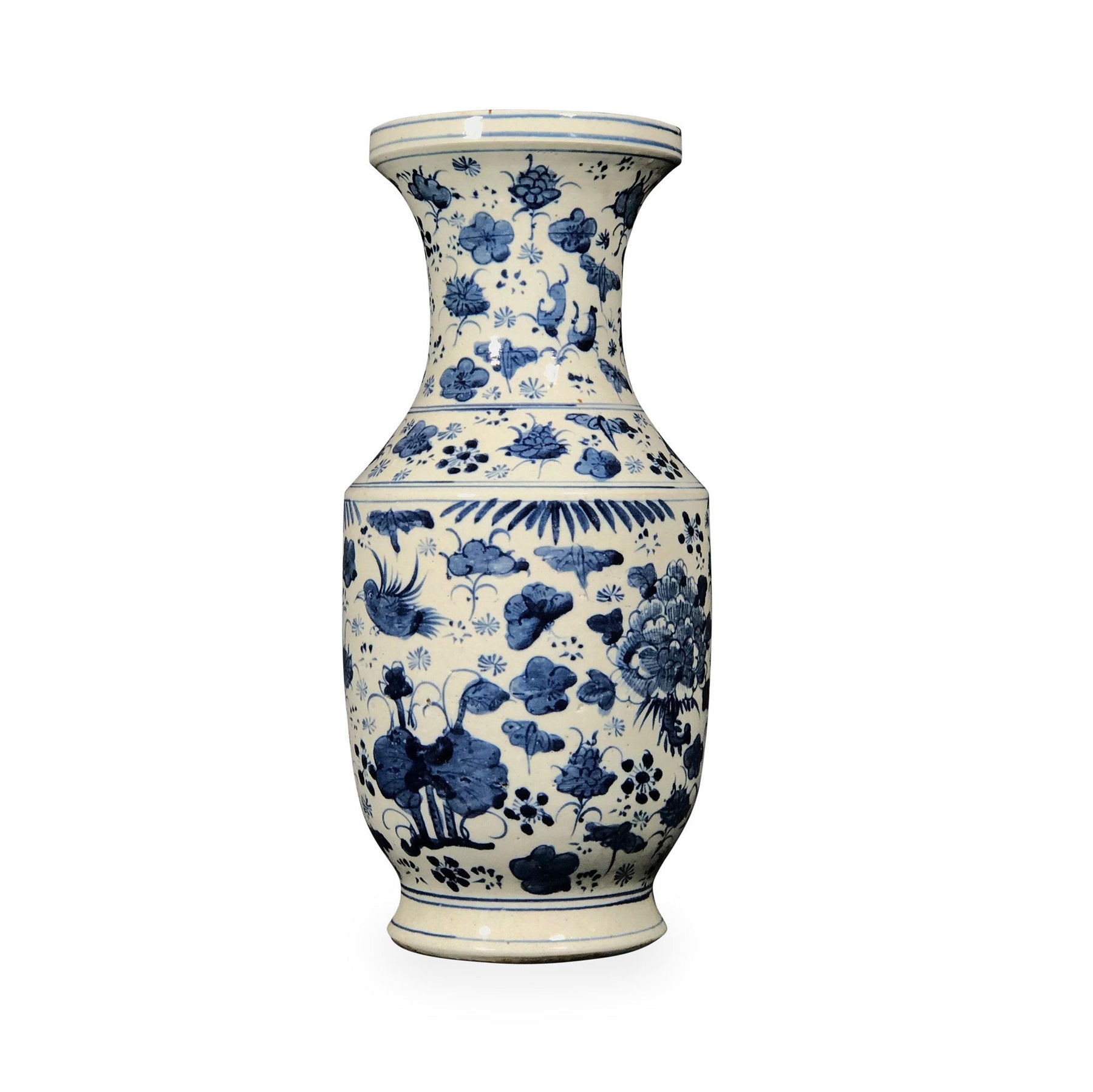 Blue & White Porcelain Fengweizun Vase