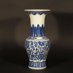 Blue & White Porcelain Fengweizun Vase