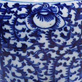Blue & White Porcelain Ginger Jar - Double Happiness