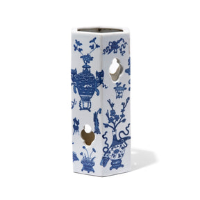 Blue & White Porcelain Hat Stand - Lucky Symbols