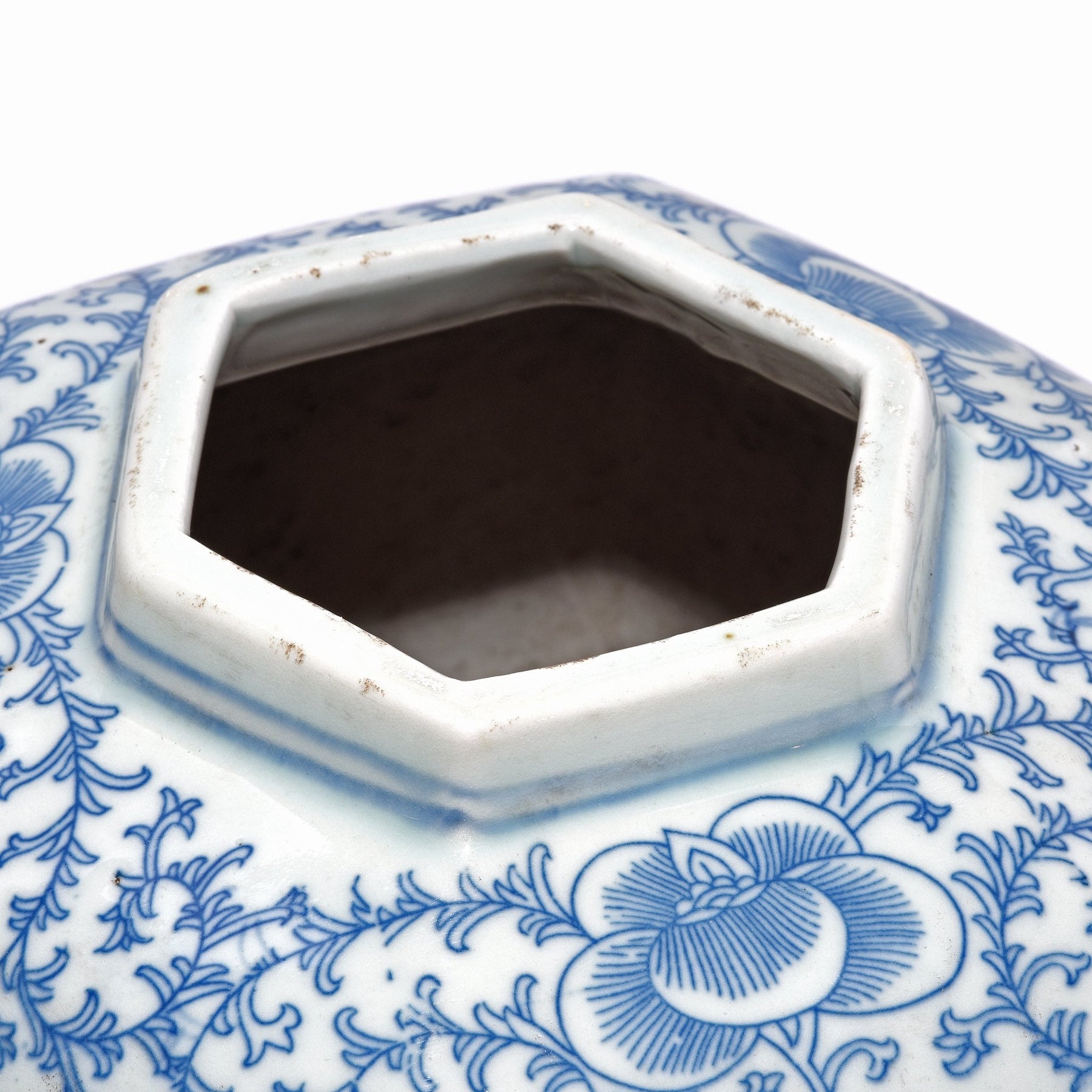 Blue & White Porcelain Tea Caddy - Double Happiness Design