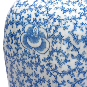 Blue & White Porcelain Tea Caddy - Double Happiness Design