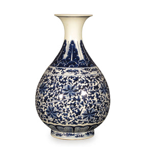 Blue & White Porcelain Trumpet Vase