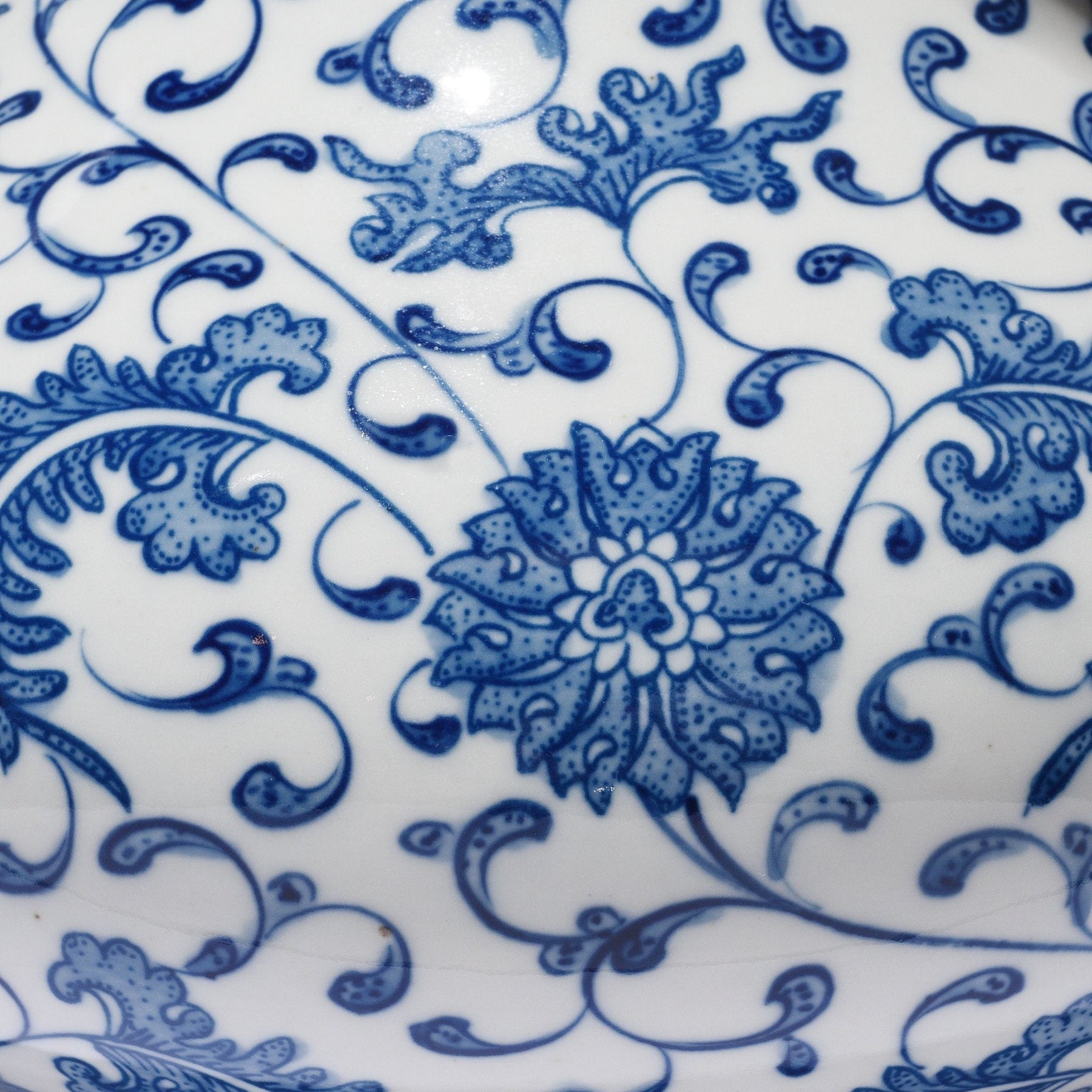 Blue & White Porcelain Vase - Chrysanthemum Design
