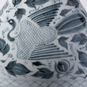 Blue & White Porcelain Yuhuchunping Vase - Phoenix Design