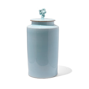 Celadon Glaze Porcelain Tea Caddy