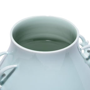 Celadon Porcelain Deer Handle Vase