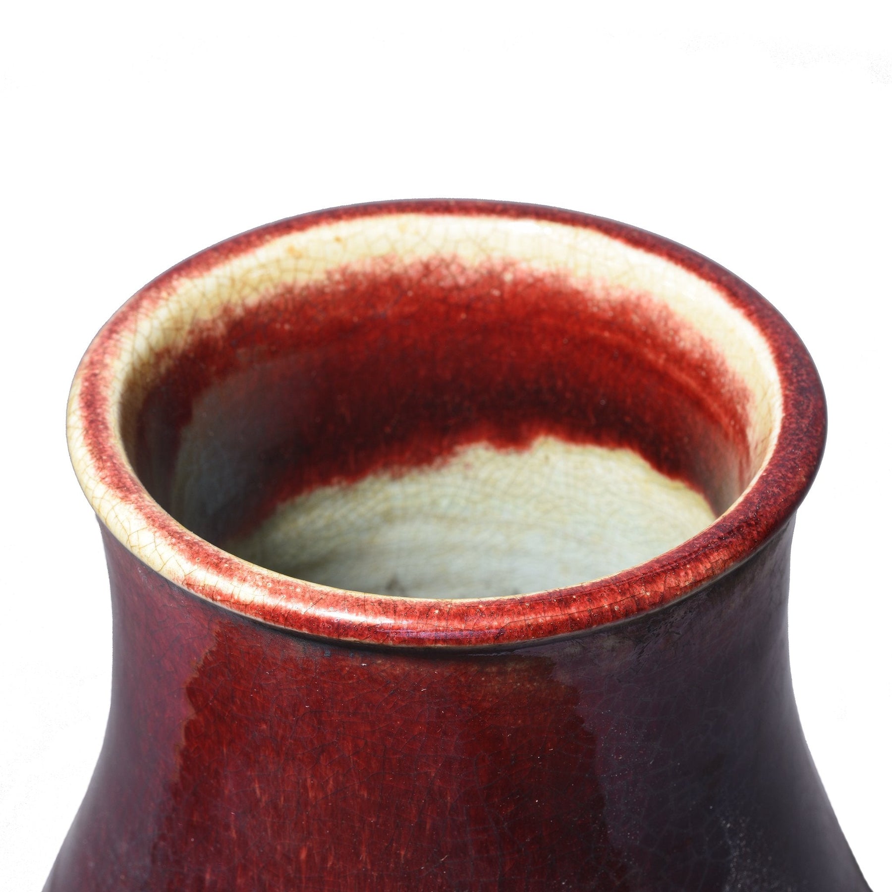 Sang De Boeuf Porcelain Flower Vase