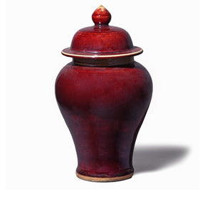 Sang De Boeuf Porcelain Temple Jar