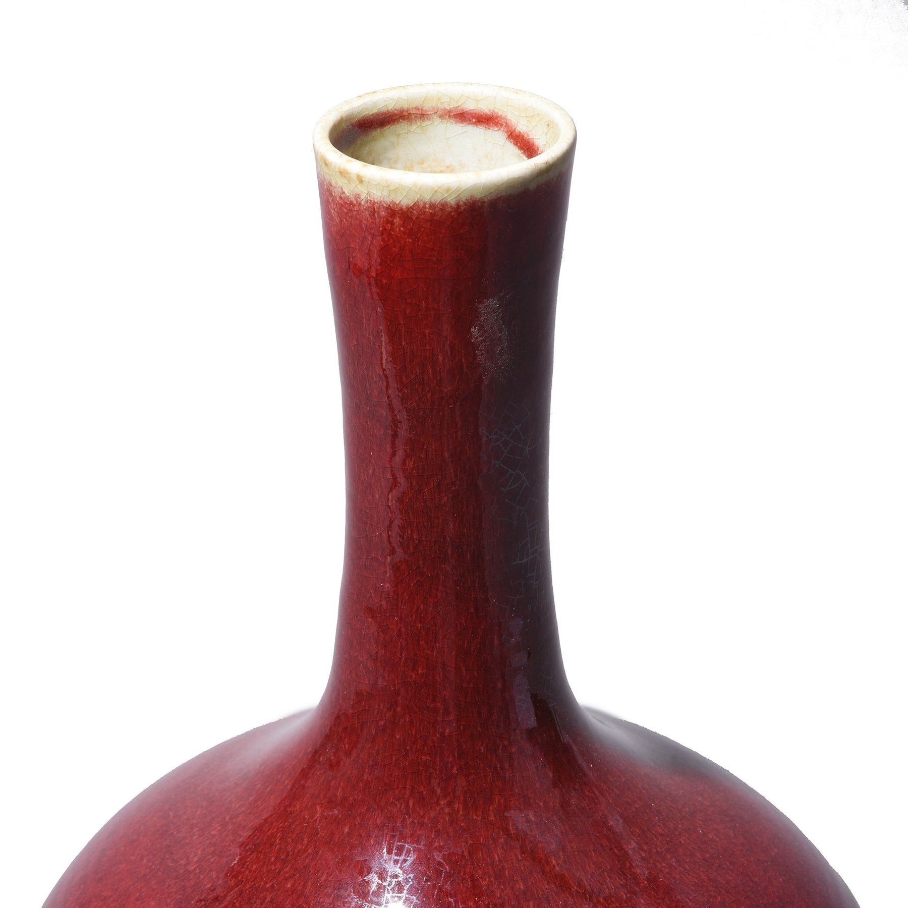 Sang De Boeuf Porcelain Tianqiuping Vase