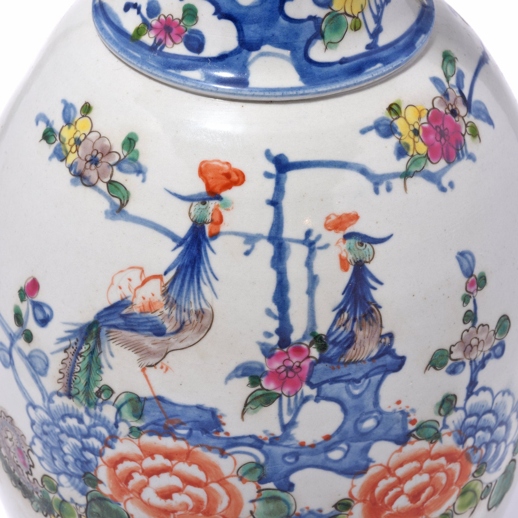 Transitional Wucai Porcelain Liuyeping Vase