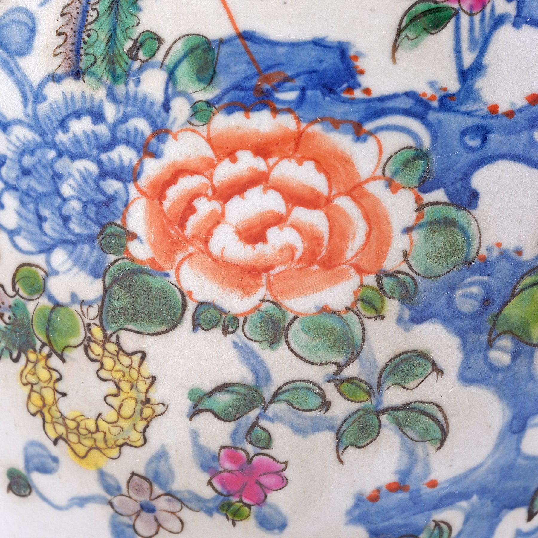 Transitional Wucai Porcelain Liuyeping Vase