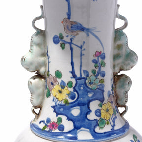 Transitional Wucai Porcelain Liuyeping Vase