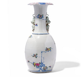 Transitional Wucai Porcelain Liuyeping Vase