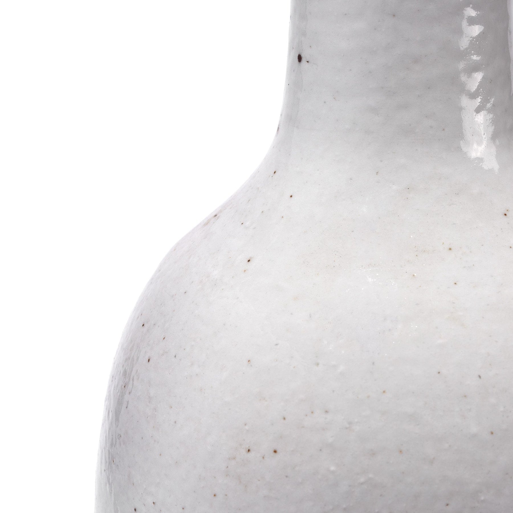 White Glazed Porcelain Yaolingzun Vase